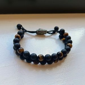 David Yurman mens bead bracelet